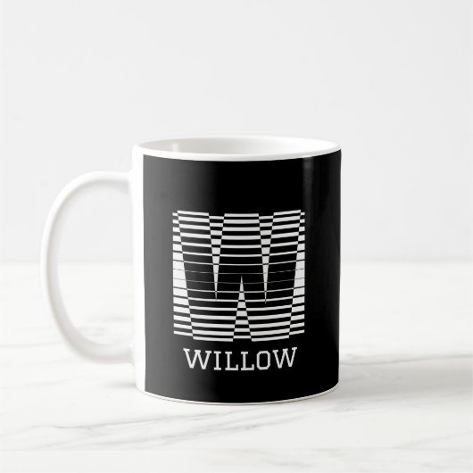 MUG LETTRE INITIALE W - ALPHABET NOM W (Gauche)