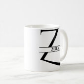 Mug Lettre initiale Z élégante personnalisée (Devant droit)