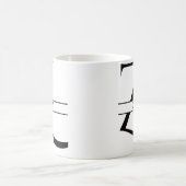 Mug Lettre initiale Z élégante personnalisée (Centre)
