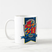 Mug Lettre Isaac I heraldry rouge bleu nom signifiant (Gauche)