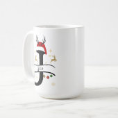 Mug Lettre J Alphabet de Noël (Devant gauche)