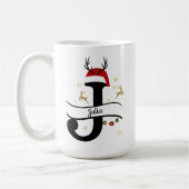 Mug Lettre J Alphabet de Noël (Gauche)