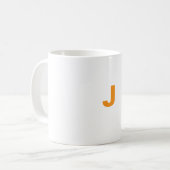 Mug lettre J customisée (Devant gauche)
