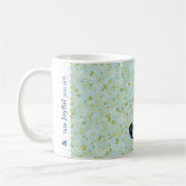 Mug Lettre J vert clair et bleu liberté (Gauche)