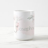 Mug LETTRE JAUNE JOLIE JAUNE Rose BLANCHE (Centre)
