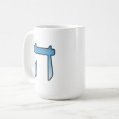 MUG LETTRE JUIVE HEI (Devant gauche)