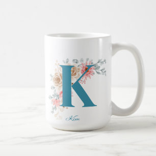 Mug LETTRE K BOUGIE DE CafÉ PERSONNALISÉE