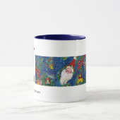 MUG LETTRE K DE NOËL / MONOGRAMME DE RIBON ROUGE PÈRE  (Centre)