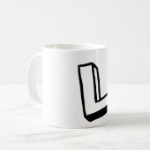 Mug Lettre L (Devant gauche)