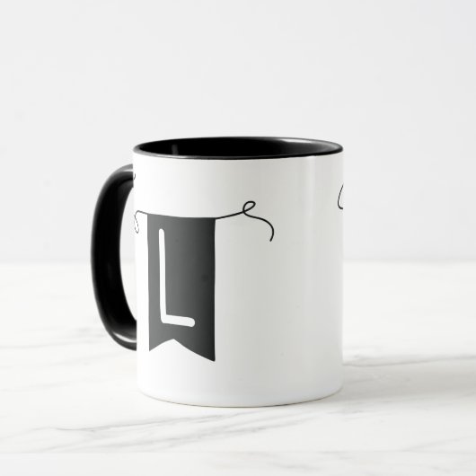 Mug lettre "L"  (Devant gauche)