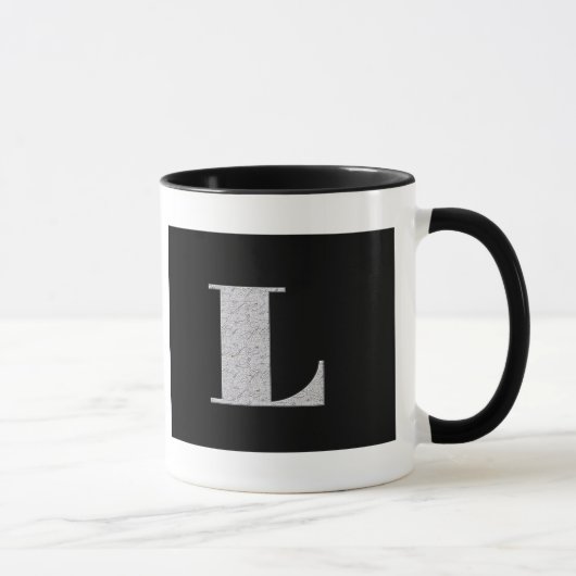 Mug Lettre L de monogramme (Droite)