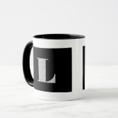 Mug Lettre L de monogramme (Devant gauche)