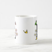 Mug Lettre L Floral Butterfly Monogramme initial (Centre)