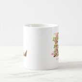 Mug Lettre L Monogramme or | Fleurs de cerisiers roses (Centre)