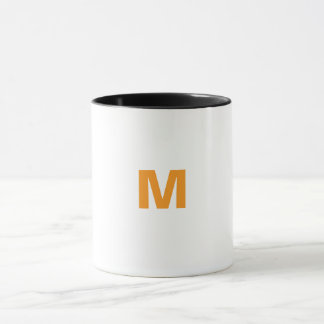 Mug lettre M customisée