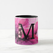 Mug Lettre M en marbre rose et pourpre (Centre)