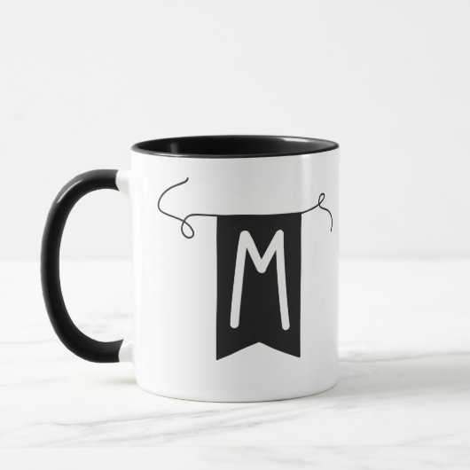 Mug lettre "M" Gobelet  (Gauche)