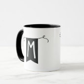 Mug lettre "M" Gobelet  (Devant gauche)
