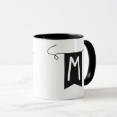 Mug lettre "M" Gobelet  (Devant droit)