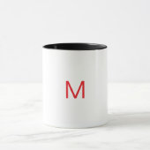 Mug lettre M personnalisé (Centre)