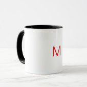 Mug lettre M personnalisé (Devant gauche)