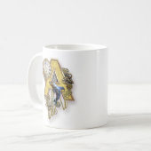 Mug Lettre majuscule A alphabet-monogramme (Devant gauche)