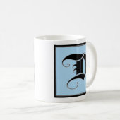 Mug Lettre majuscule calligraphique D (Devant droit)