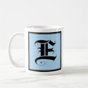Mug Lettre majuscule calligraphique E