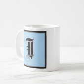 Mug LETTRE MAJUSCULE Calligraphique I (Devant gauche)