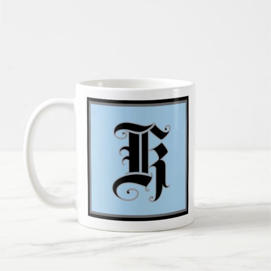 Mug LETTRE MAJUSCULE Calligraphique K (Gauche)