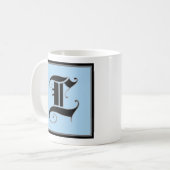 Mug LETTRE MAJUSCULE Calligraphique L (Devant gauche)