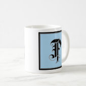 Mug LETTRE MAJUSCULE Calligraphique P (Devant droit)