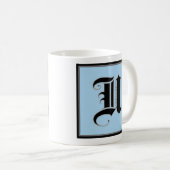 Mug Lettre majuscule calligraphique U (Devant droit)