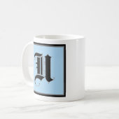 Mug Lettre majuscule calligraphique U (Devant gauche)
