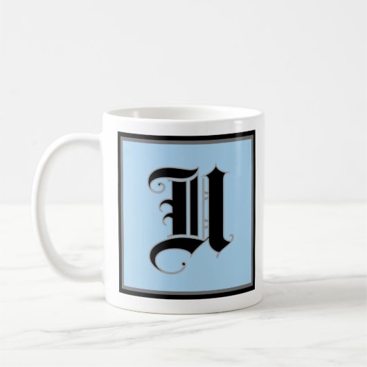 Mug Lettre majuscule calligraphique U (Gauche)