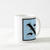 Mug Lettre majuscule calligraphique X (Devant droit)