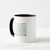 Mug Lettre manuscrite de Franz Schubert (Devant gauche)