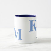 Mug LETTRE MINI MORALE Bleu CLAIR MOYENNE BOUGIE (Centre)