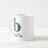 Mug Lettre minuscule b initiale avec nom de famille (Devant gauche)