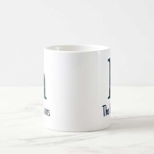 Mug Lettre minuscule d'impression plaid h initiale et  (Centre)