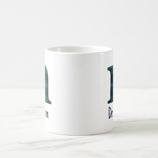 Mug Lettre minuscule d'impression plaid n initiale et (Centre)