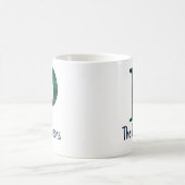 Mug Lettre minuscule d'impression plaid p initiale et  (Centre)