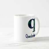 Mug Lettre minuscule d'impression plaid q initiale et  (Devant droit)