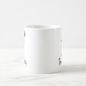 Mug Lettre minuscule f initiale et nom en Imprimé écos (Centre)