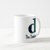 Mug Lettre minuscule initiale d et nom en Imprimé écos (Devant droit)