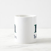 Mug Lettre minuscule m initiale et nom en Imprimé Vich (Centre)
