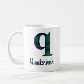 Mug Lettre minuscule q initiale et nom en impression c (Gauche)
