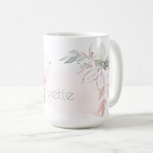 Mug Lettre minuscule Y rose rose pâle (Devant droit)