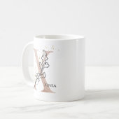 Mug Lettre moderne initiale Monogramme X Boho personna (Devant gauche)