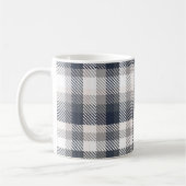 Mug Lettre Monogramme crème et gris (Gauche)